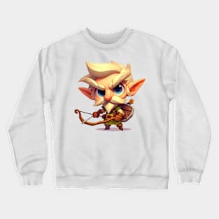 Elf Ranger Illustration Crewneck Sweatshirt